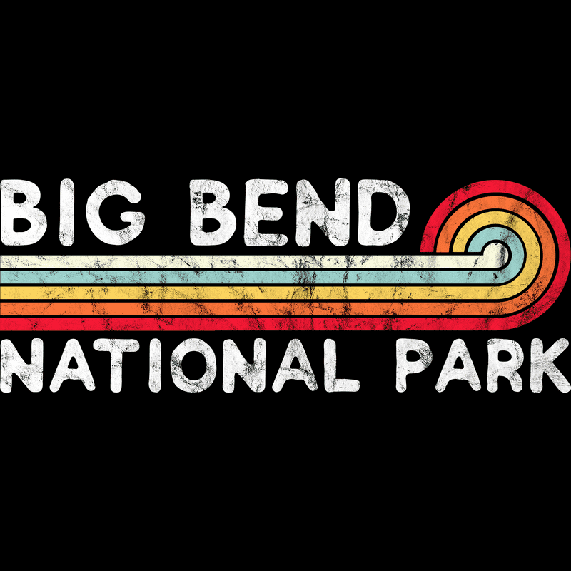 Big Bend National Park T-Shirt - Vintage Stretched Sunrise