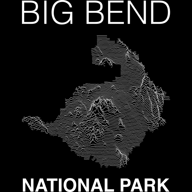 Big Bend National Park T-Shirt Lines