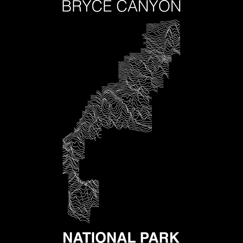 Bryce Canyon National Park T-Shirt Lines