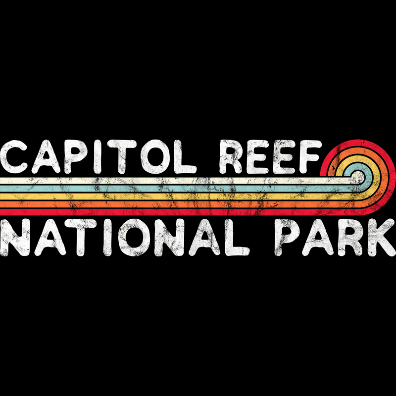 Capitol Reef National Park T-Shirt - Vintage Stretched Sunrise