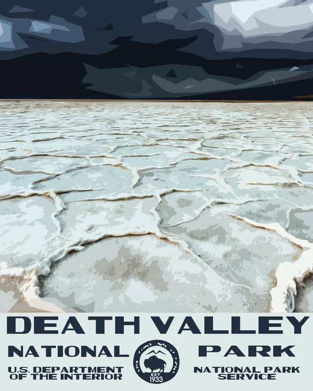 Death Valley National Park Poster - Badwater Basin