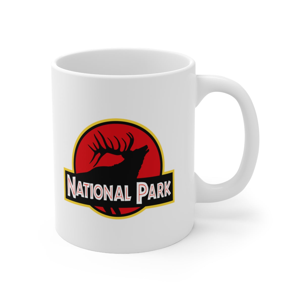 Elk National Park Mug - Parody Logo National Parks Partnership