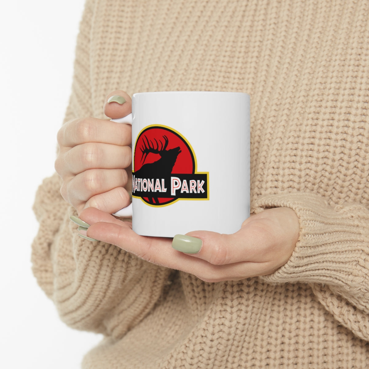 Elk National Park Mug - Parody Logo National Parks Partnership