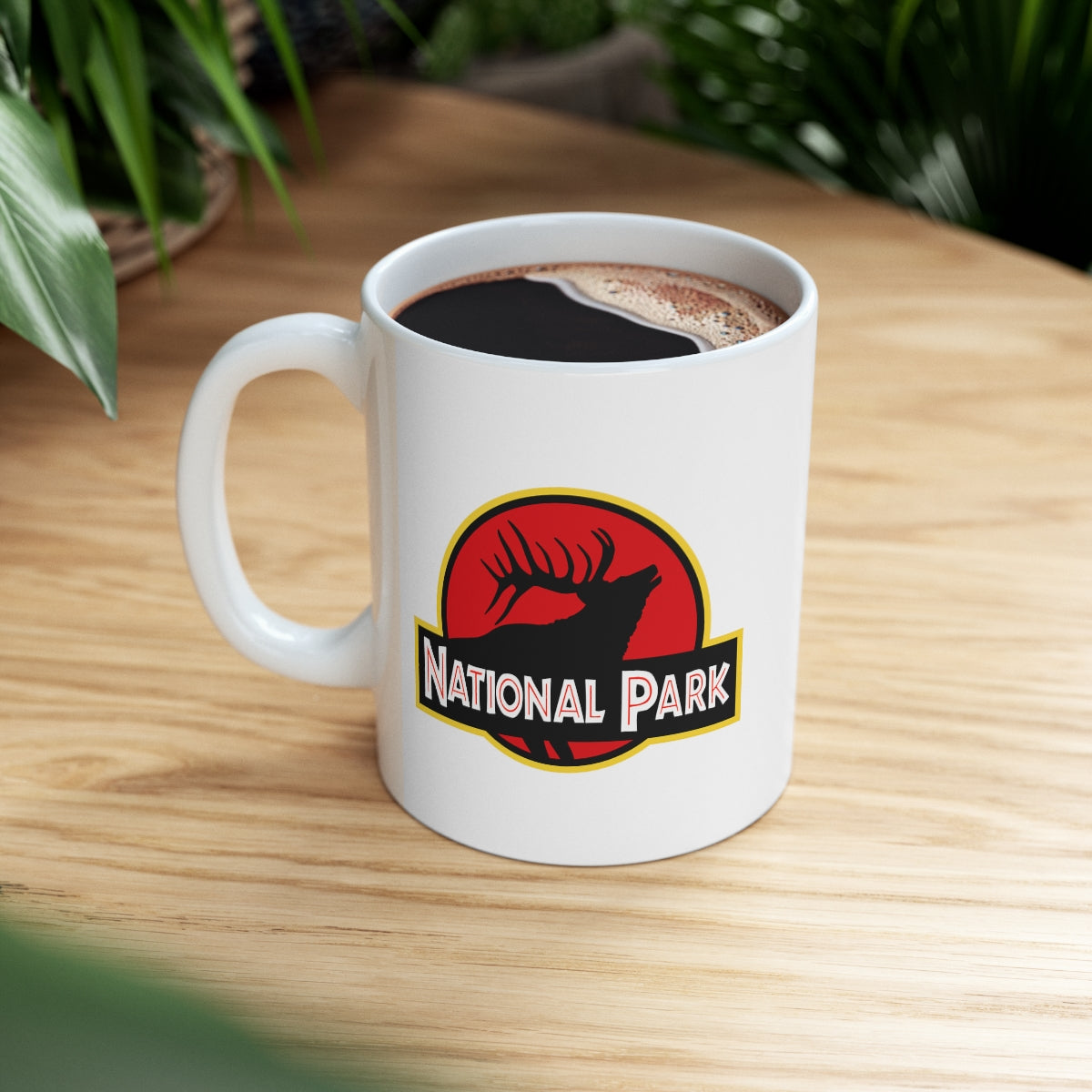 Elk National Park Mug - Parody Logo National Parks Partnership