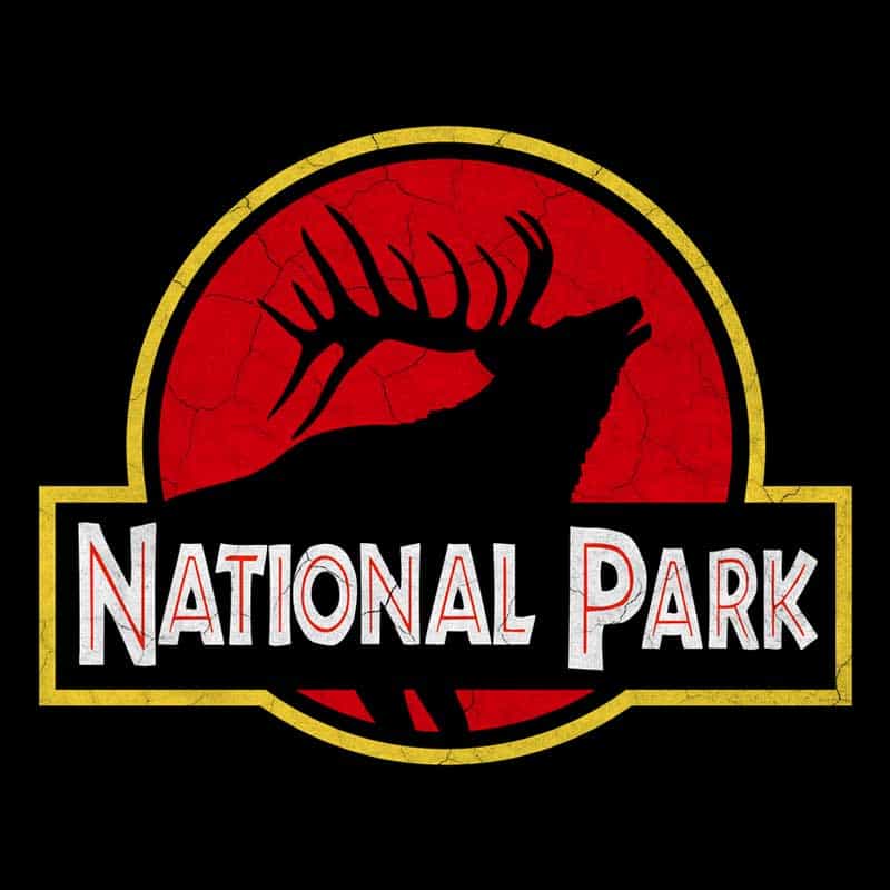 Elk National Park Hoodie - Parody Logo