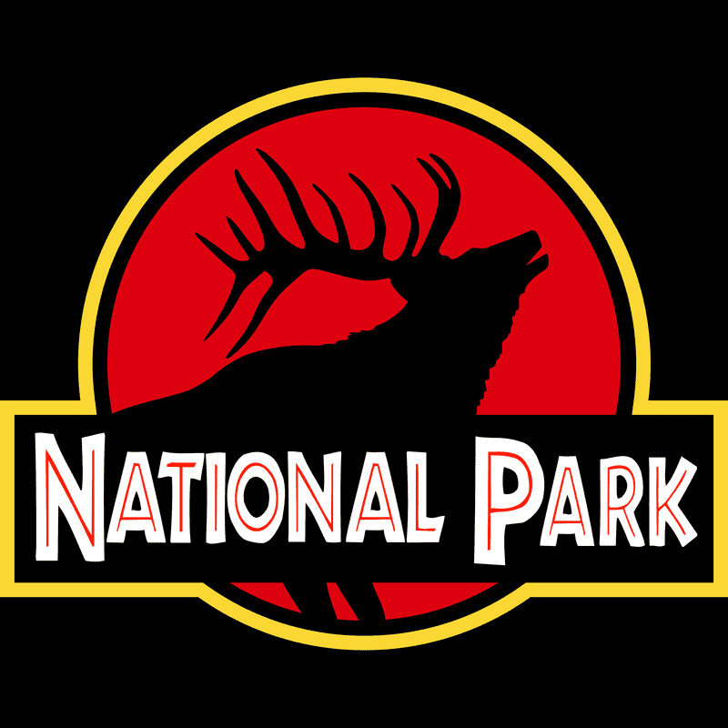 Elk National Park Apron - Parody Logo