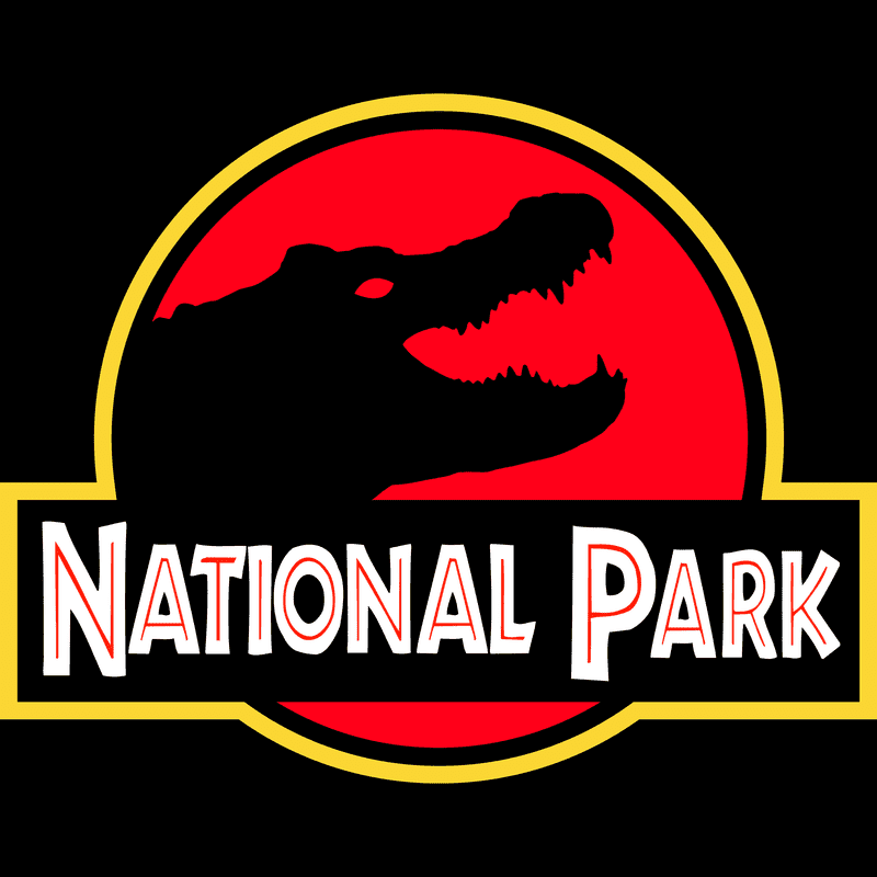 Everglades National Park Apron - Parody Logo