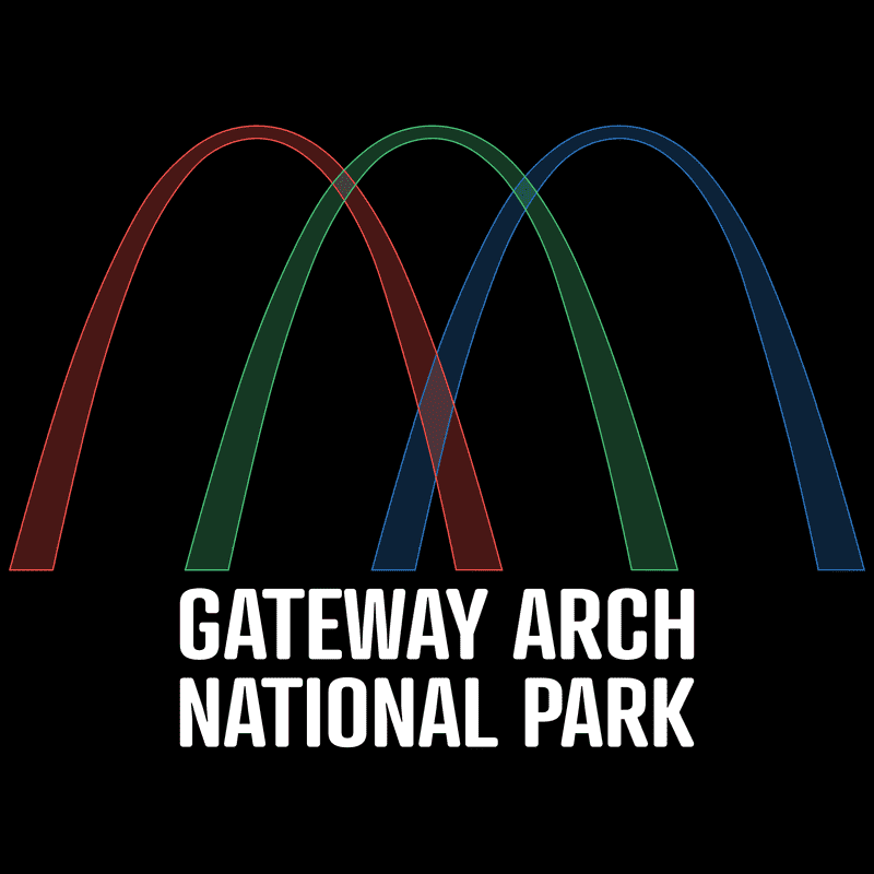 Gateway Arch National Park T-Shirt - Histogram Design