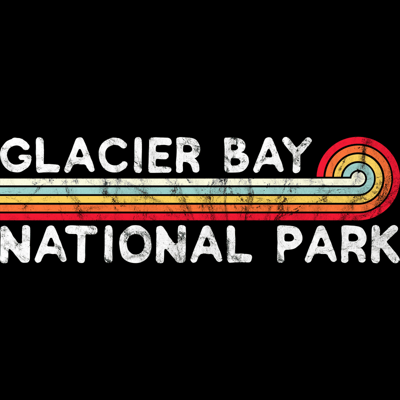 Glacier Bay National Park T-Shirt - Vintage Stretched Sunrise