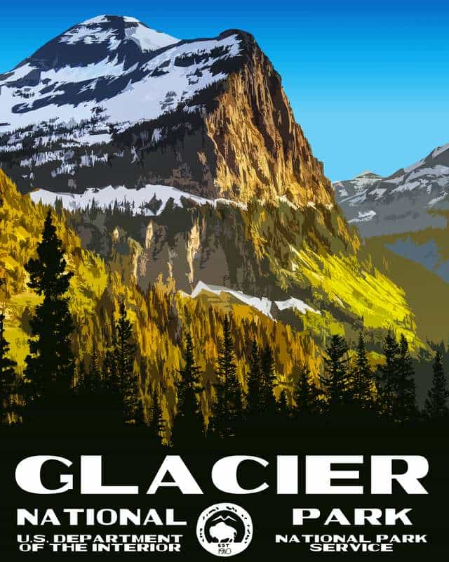 Glacier National Park Poster