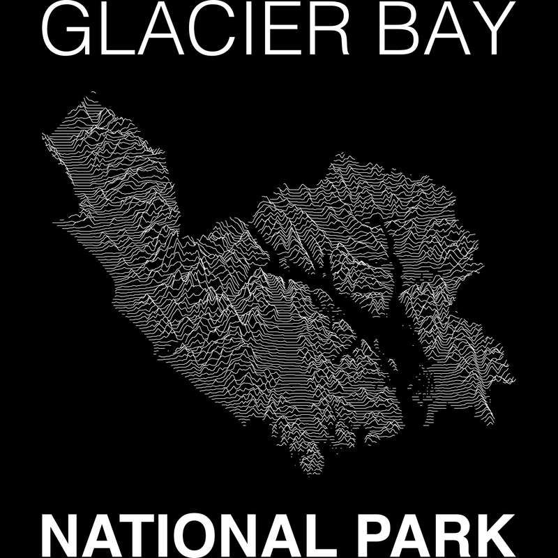 Glacier Bay National Park T-Shirt Lines