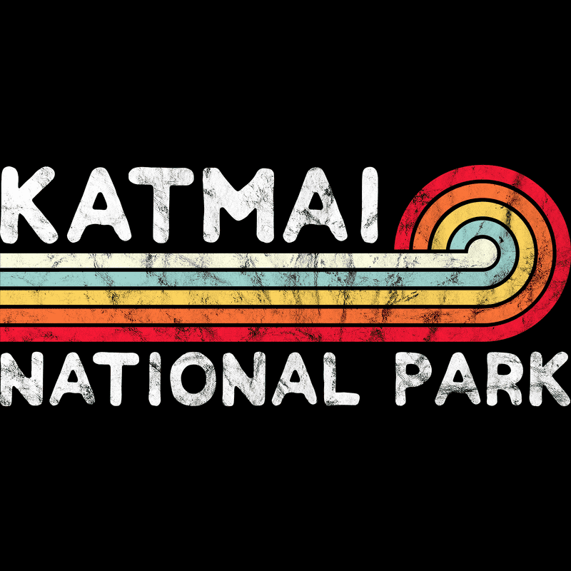 Katmai National Park T-Shirt - Vintage Stretched Sunrise