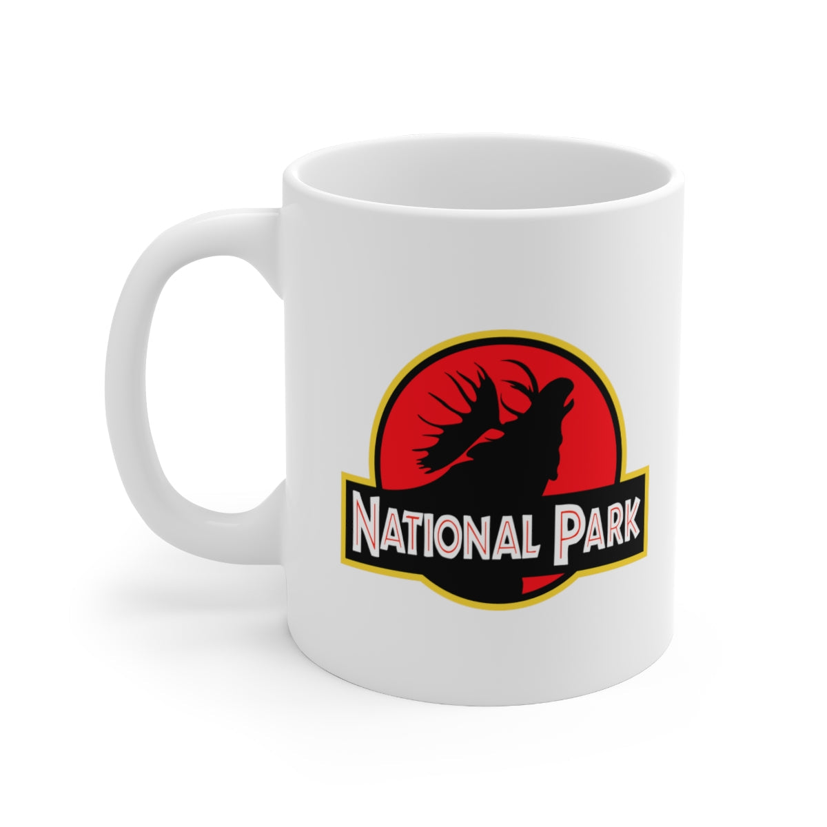 Moose National Park Mug - Parody Logo National Parks Partnership