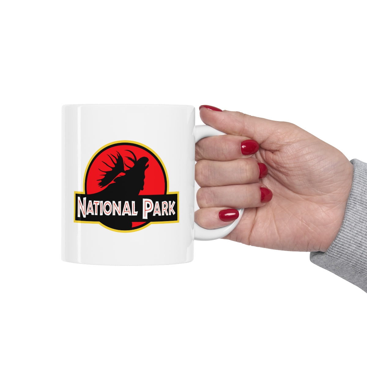 Moose National Park Mug - Parody Logo National Parks Partnership