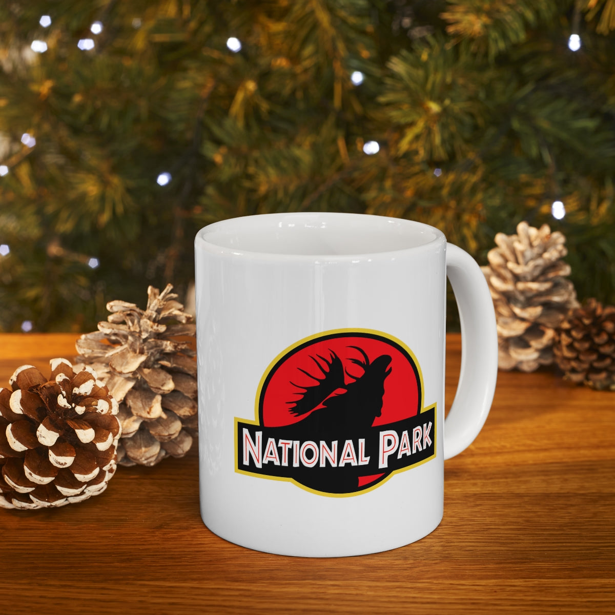 Moose National Park Mug - Parody Logo National Parks Partnership