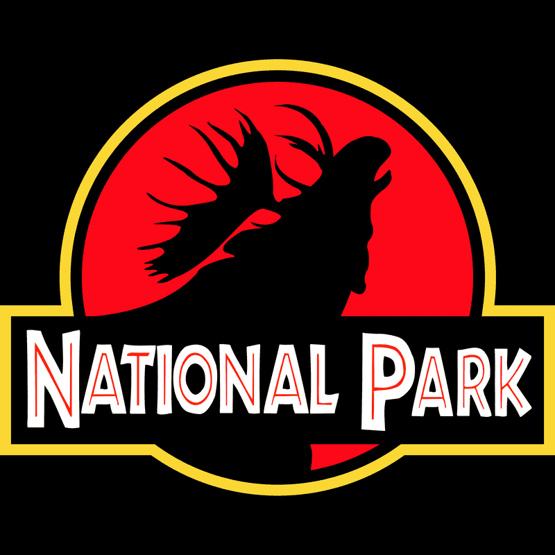 Moose National Park Tote Bag - Parody Logo
