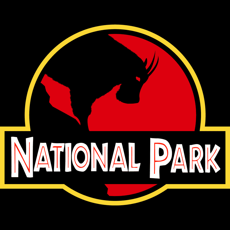 Glacier National Park Tote Bag - Mountain Goat Parody Logo