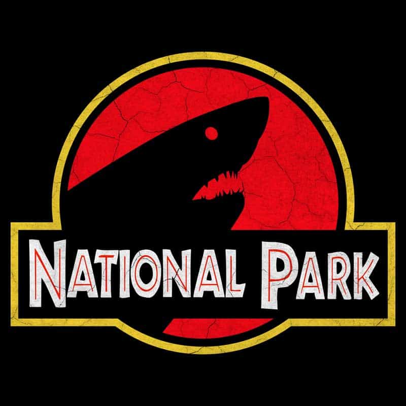 Shark National Park T-Shirt - Parody Logo