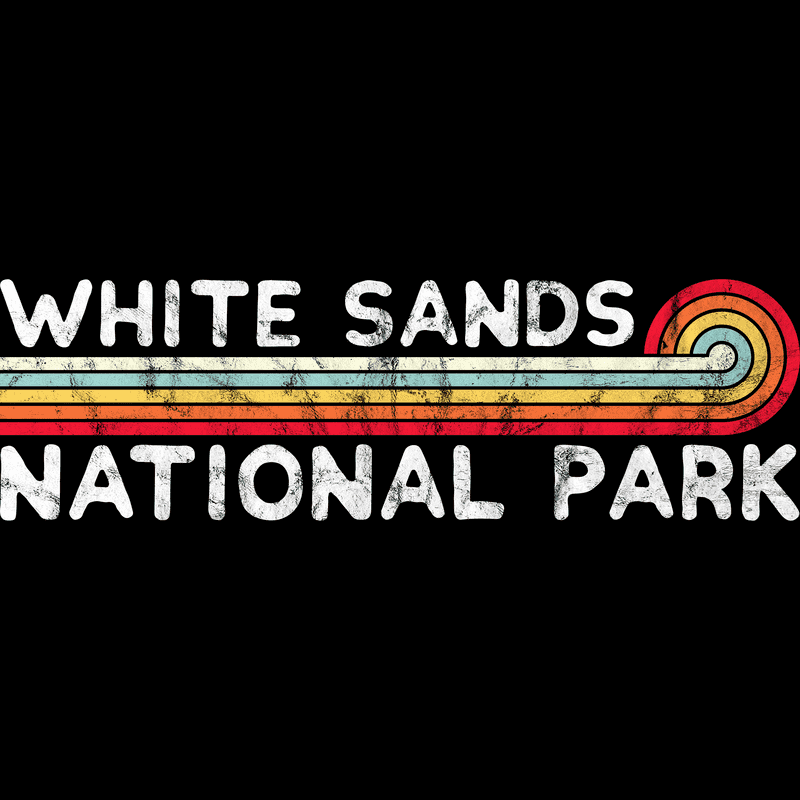 White Sands National Park T-Shirt - Vintage Stretched Sunrise
