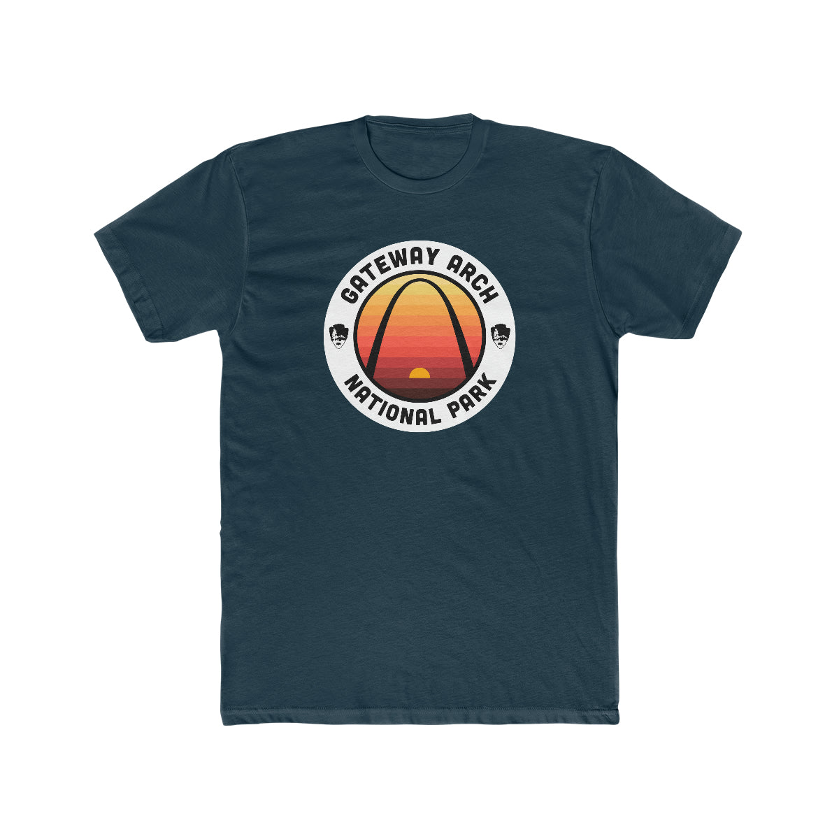 Gateway Arch National Park T-Shirt - Round Badge Design