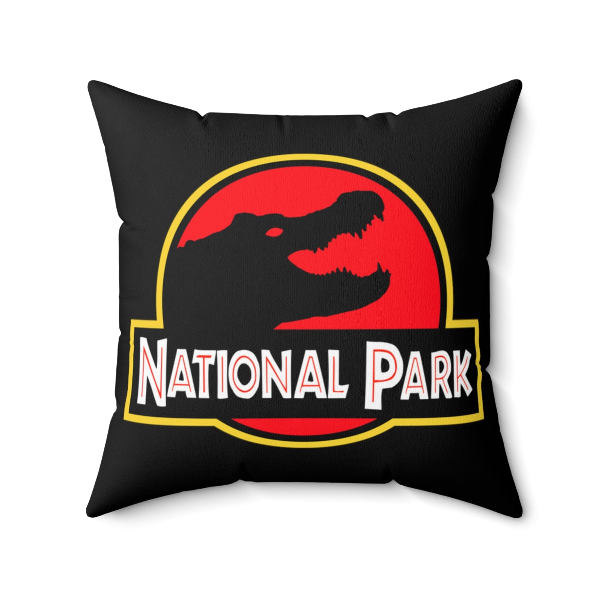 Everglades National Park Pillow Cushion - Parody Logo
