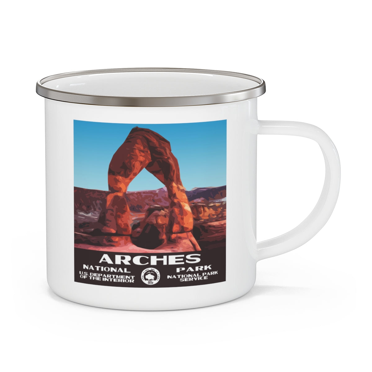 Arches National Park Enamel Camping Mug