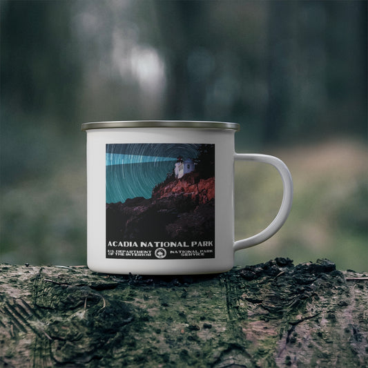 Acadia National Park Enamel Camping Mug