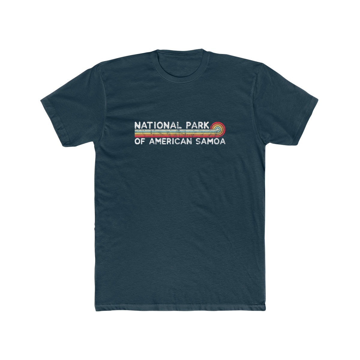 National Park of American Samoa T-Shirt - Vintage Stretched Sunrise