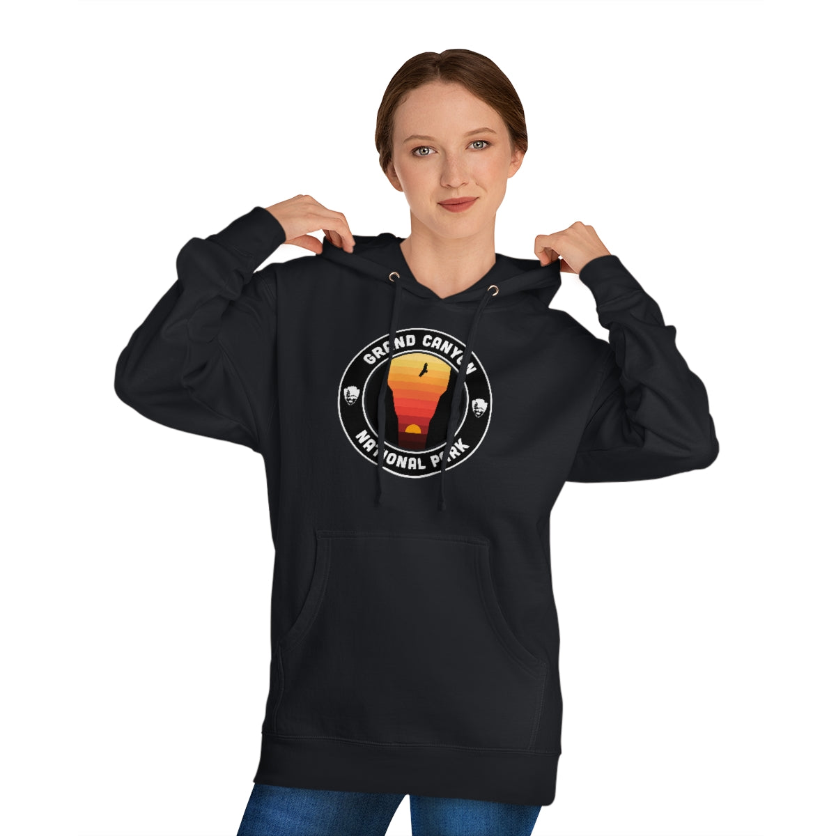 Grand Canyon National Park Hoodie - Round Emblem Design