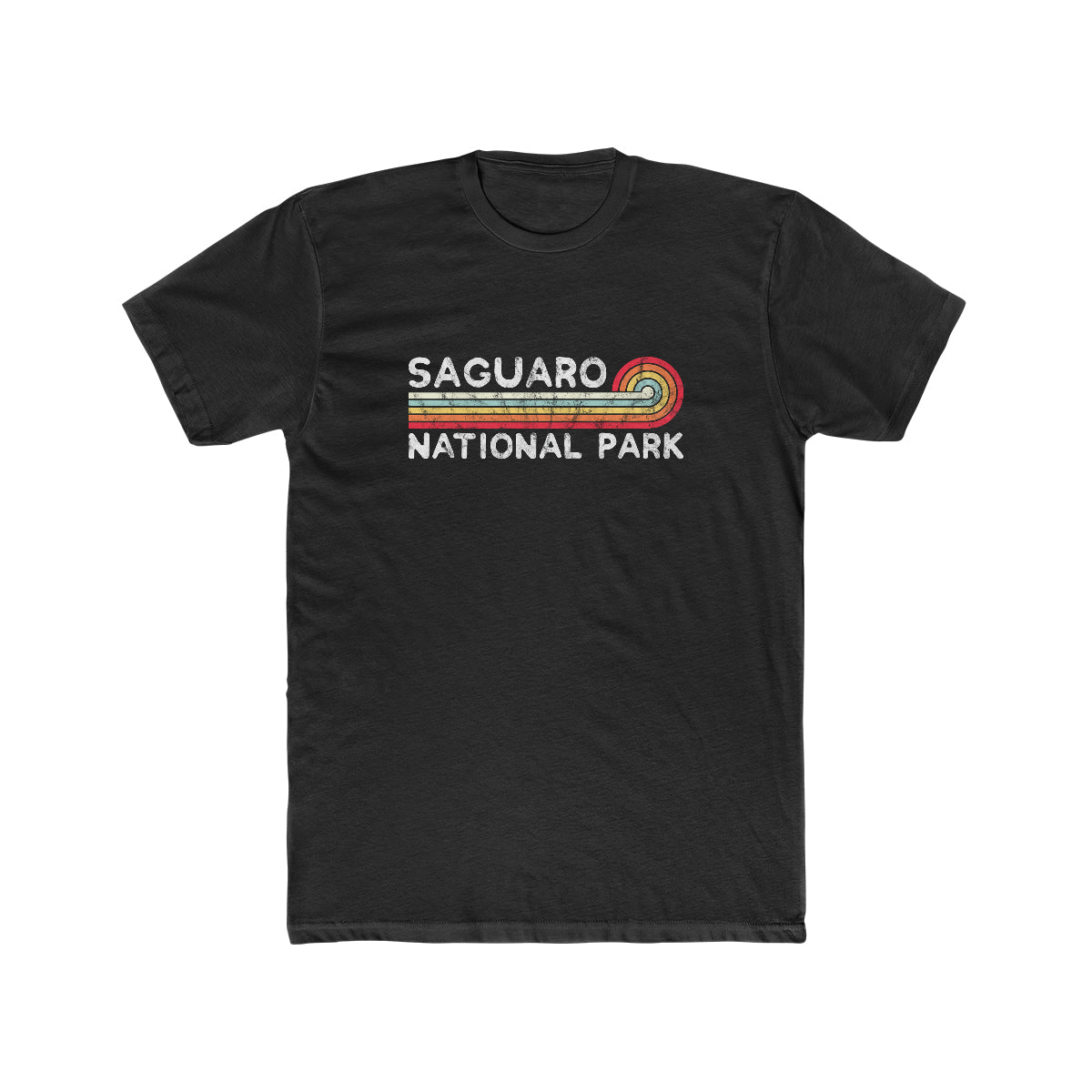 Saguaro National Park T-Shirt - Vintage Stretched Sunrise