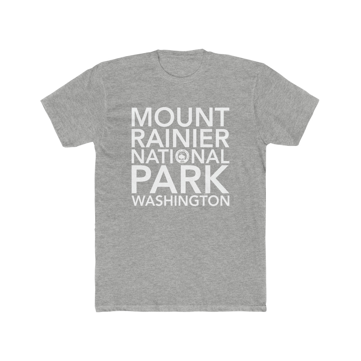 Mount Rainier National Park T-Shirt Block Text