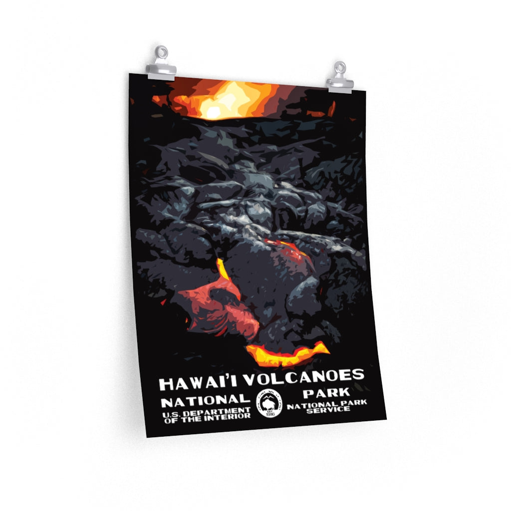 Hawai'i Volcanoes National Park Poster National Parks Partnership