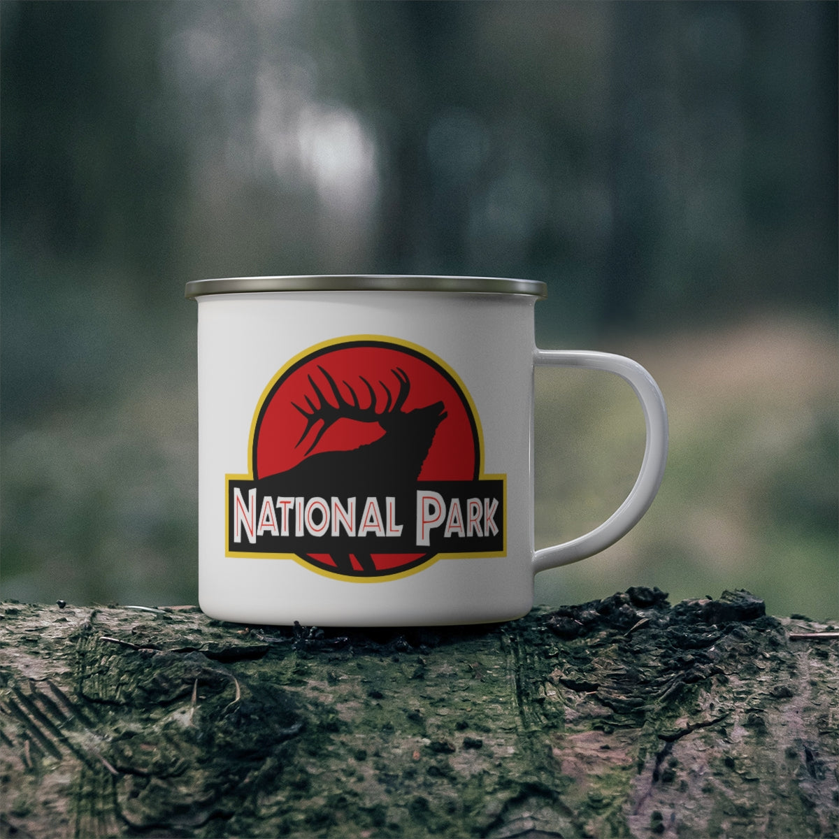 Elk National Park Mug - Parody Logo 12oz