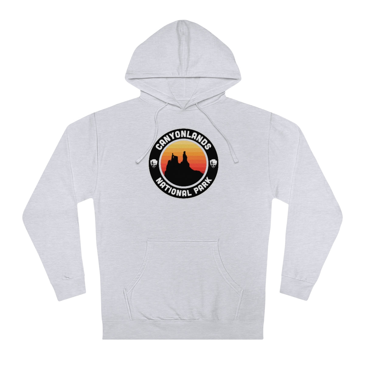 Canyonlands National Park Hoodie - Round Emblem Design