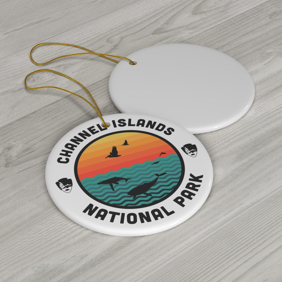 Channel Islands National Park Ornament - Round Emblem Design