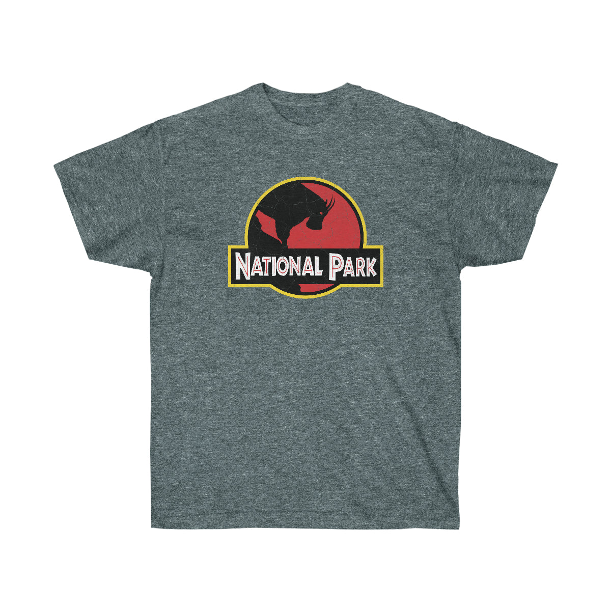 Mountain Goat National Park T-Shirt - Parody Logo