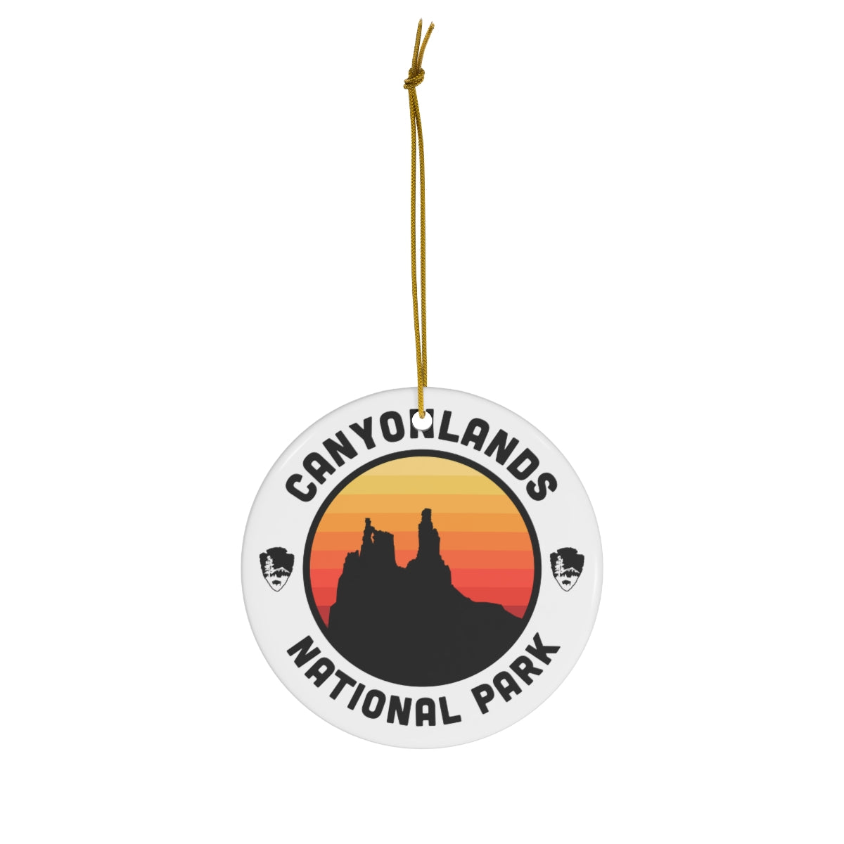 Canyonlands National Park Ornament - Round Emblem Design