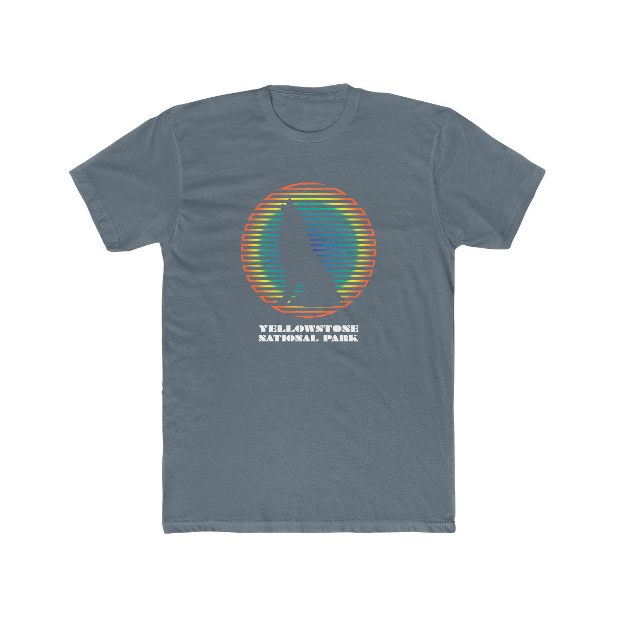 Yellowstone National Park T-Shirt - Grand Prismatic Spring Wolf
