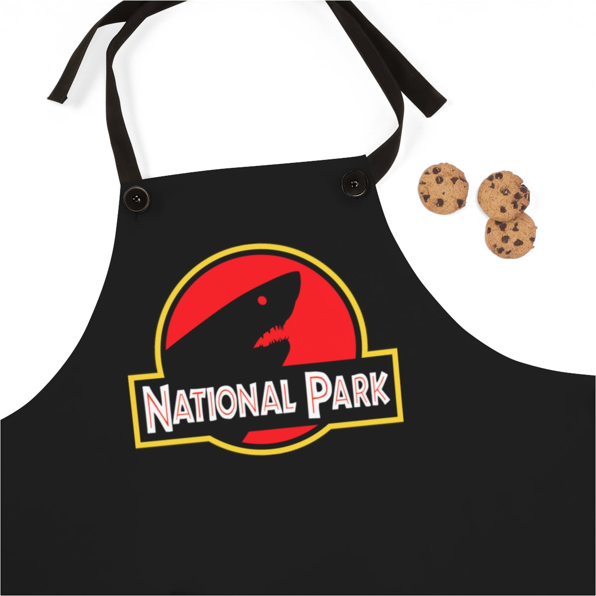 Shark National Park Apron - Parody Logo