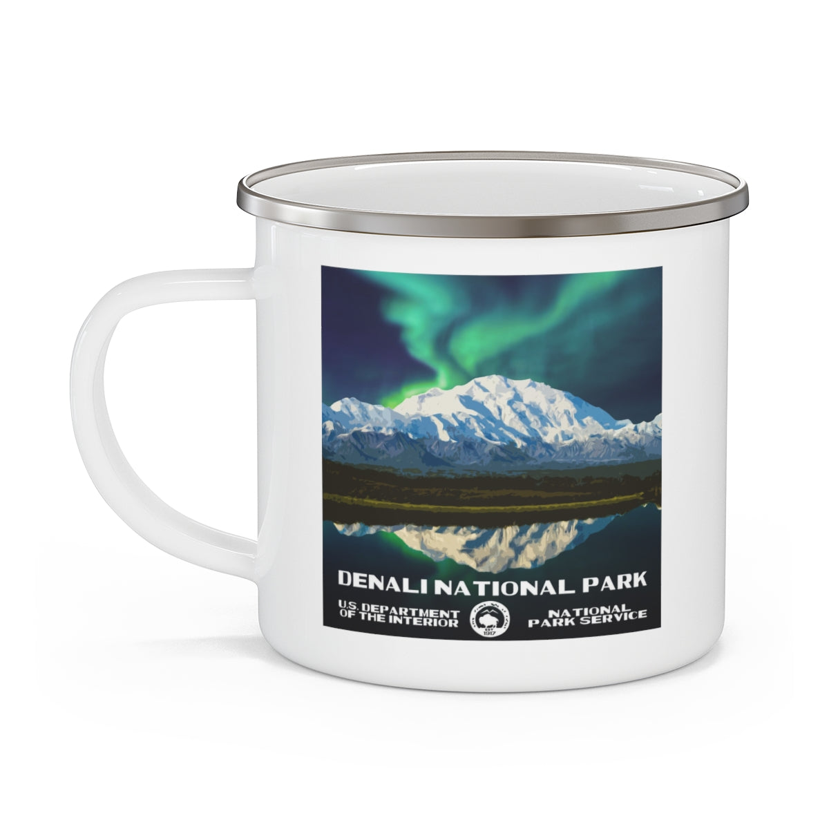 Denali National Park Enamel Camping Mug