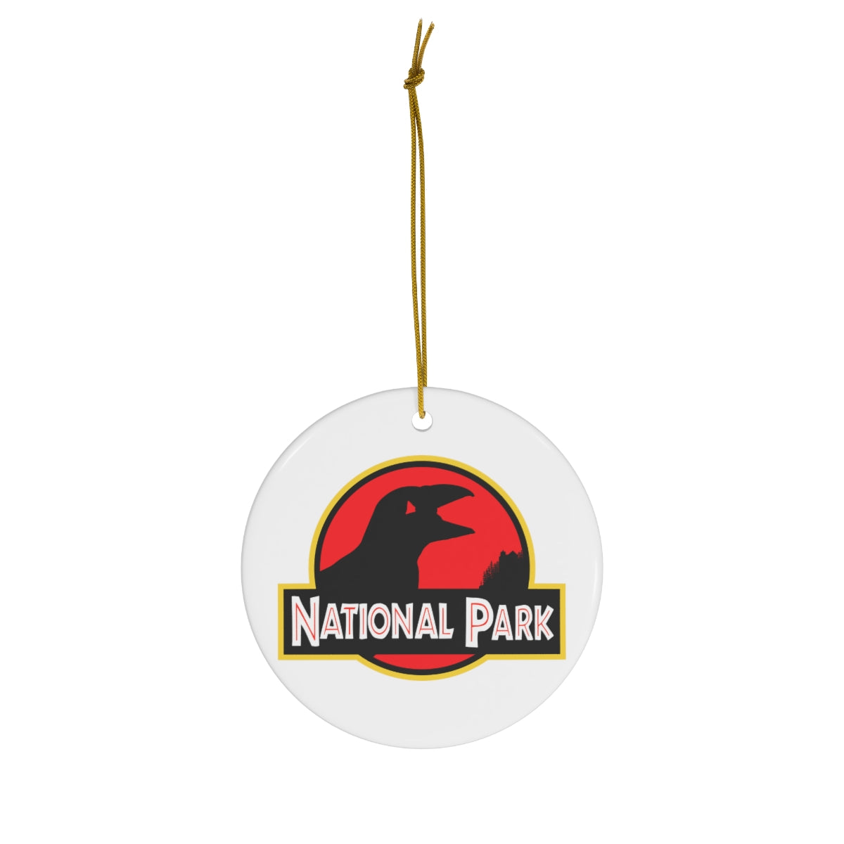 Acadia National Park Ornament - Puffin Parody Logo