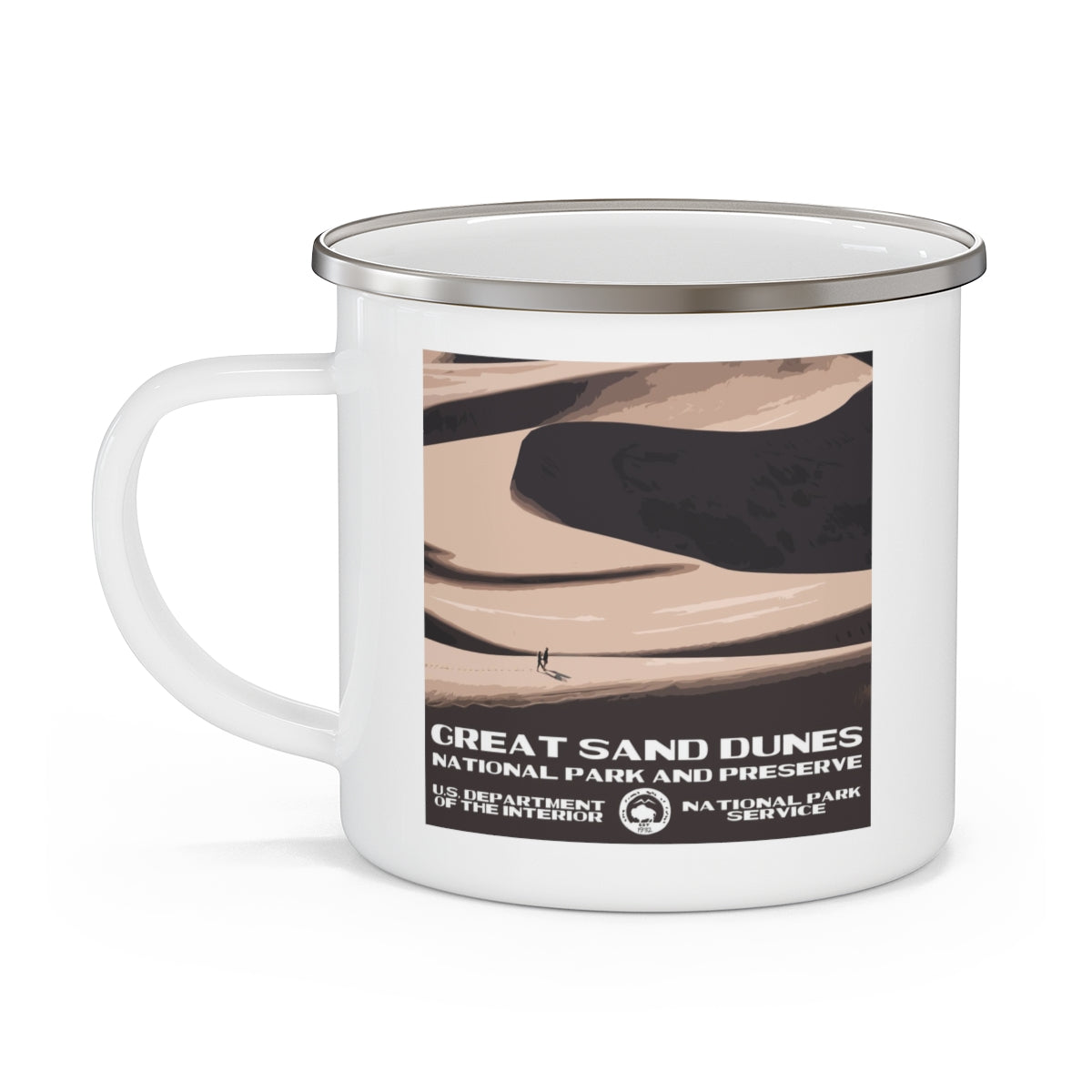Great Sand Dunes National Park Enamel Camping Mug