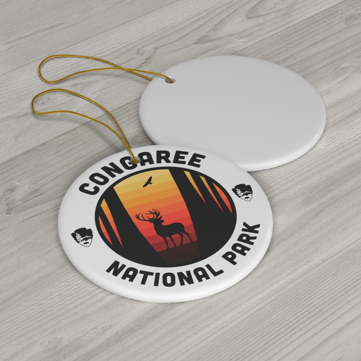 Congaree National Park Ornament - Round Emblem Design