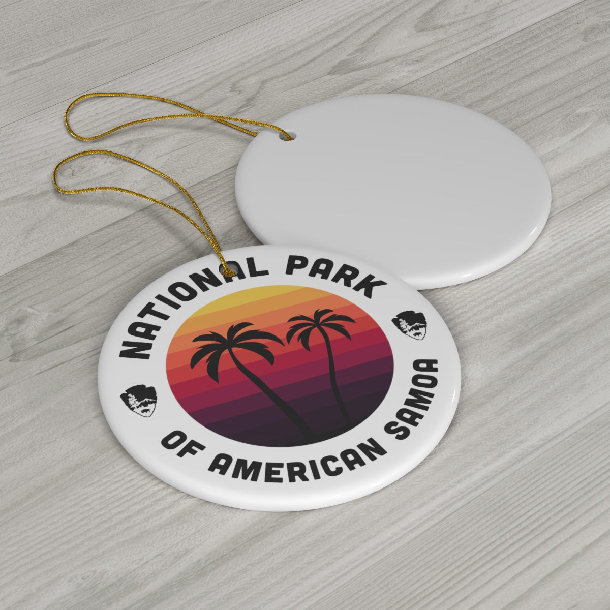 National Park of American Samoa Ornament - Round Emblem Design