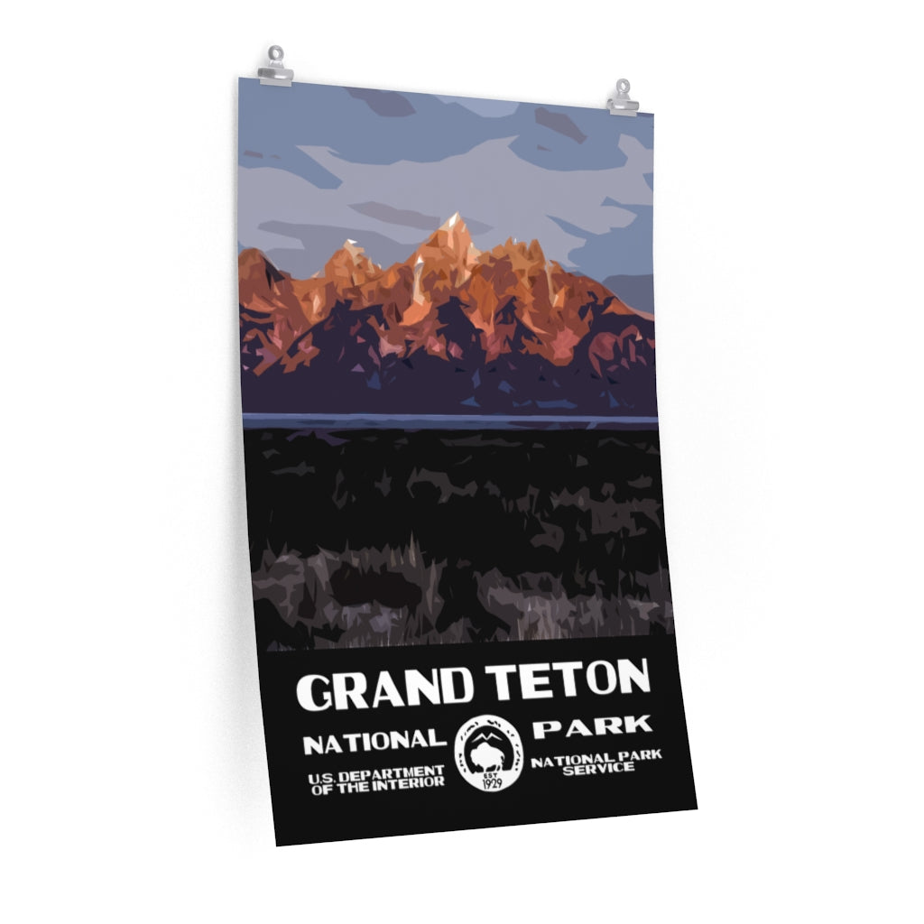Grand Teton National Park Poster - Sunrise National Parks Partnership