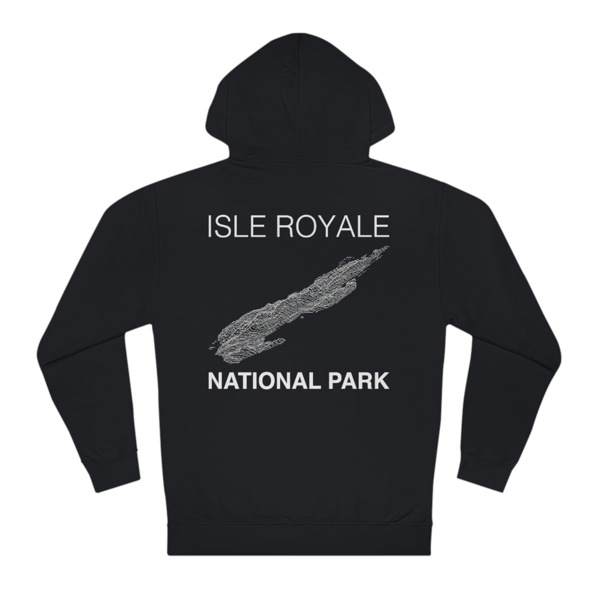 Isle Royale National Park Hoodie - Lines