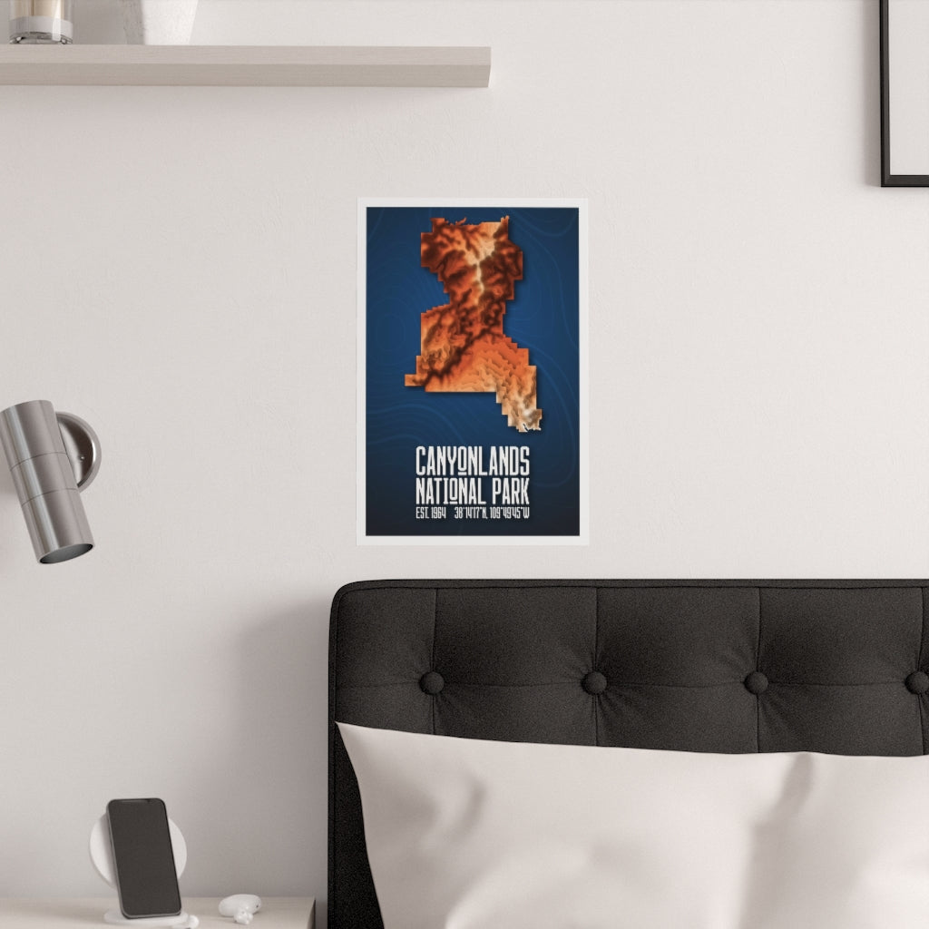 Canyonlands National Park Poster - Contours National Parks Partnership