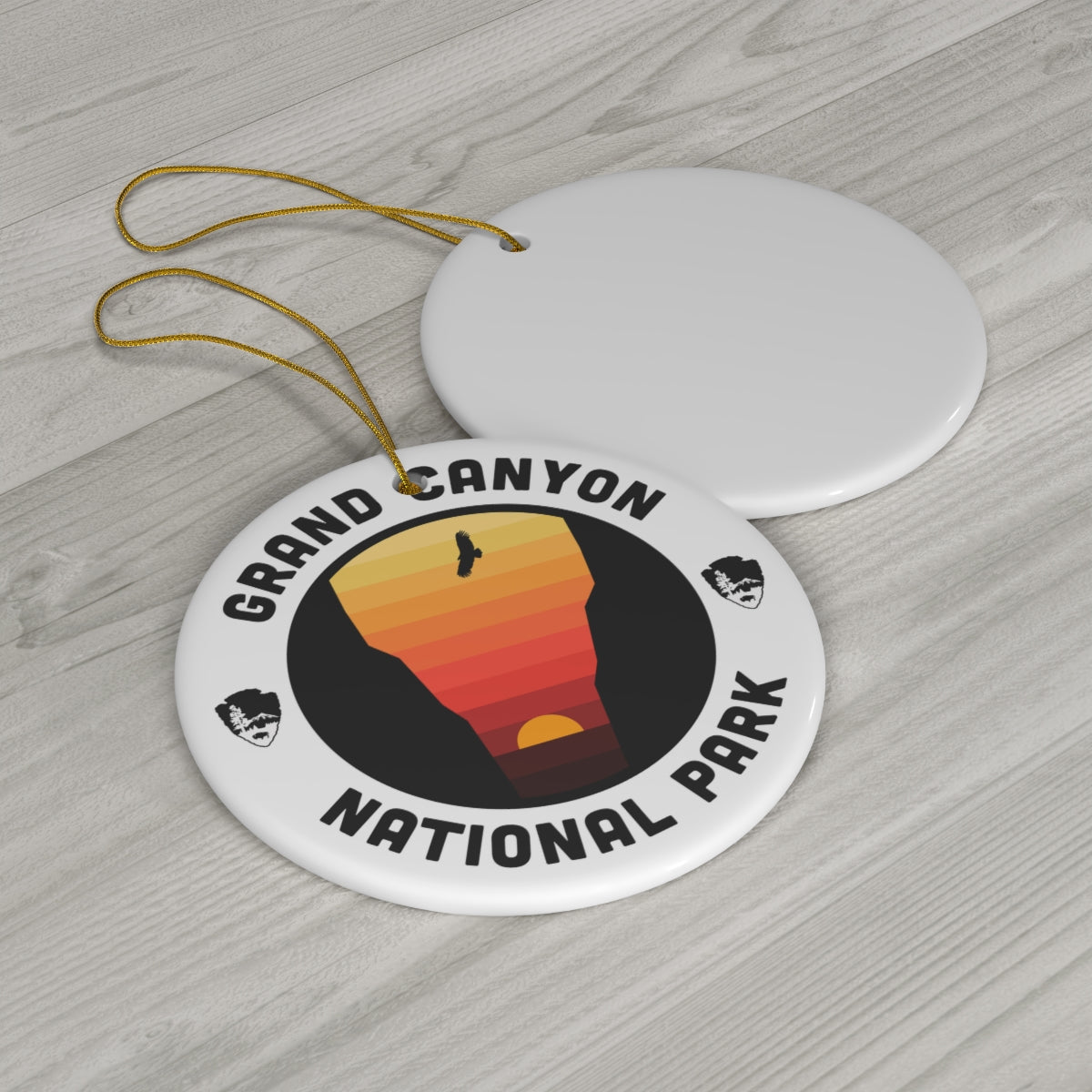 Grand Canyon National Park Ornament - Round Emblem Design