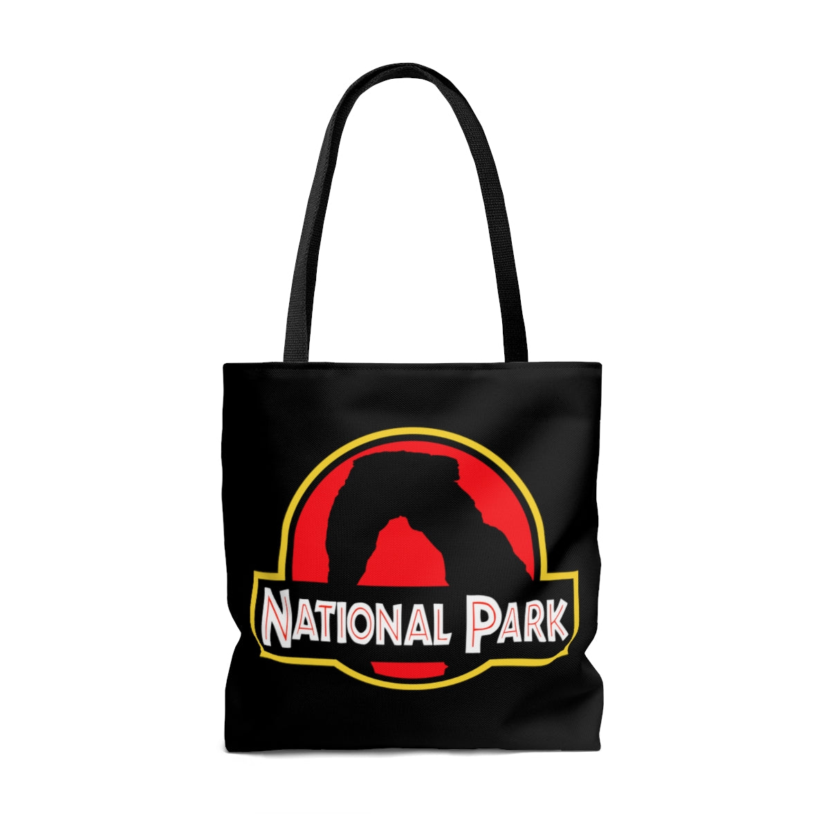 Arches National Park Tote Bag - Delicate Arch Parody Logo