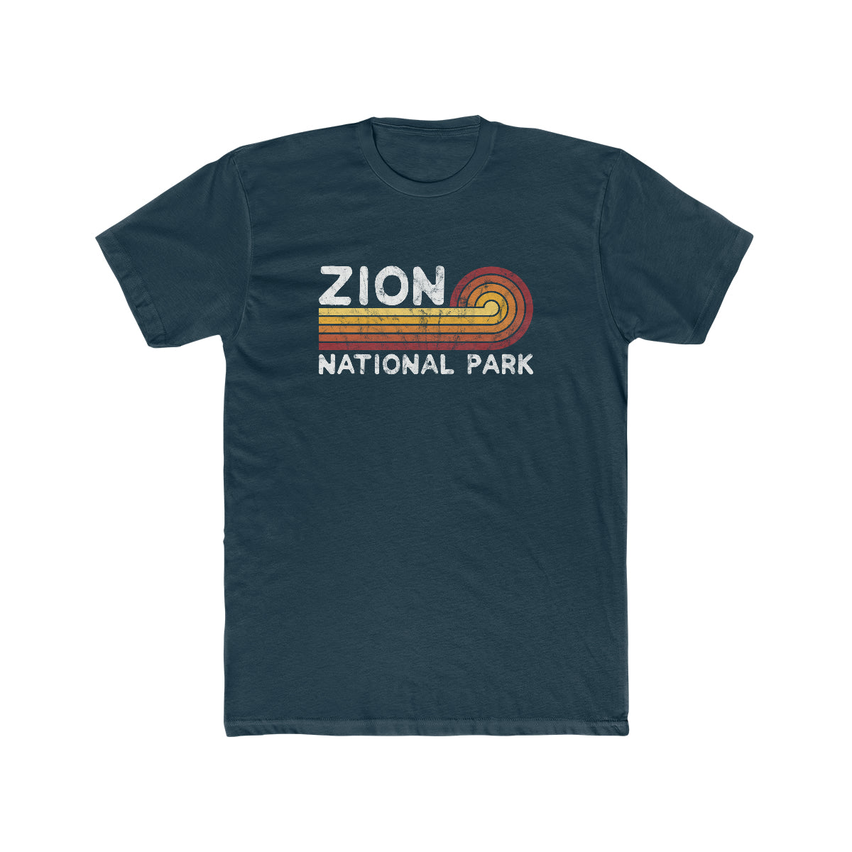 Zion National Park T-Shirt - Utah Desert Colors Stretched Sunrise